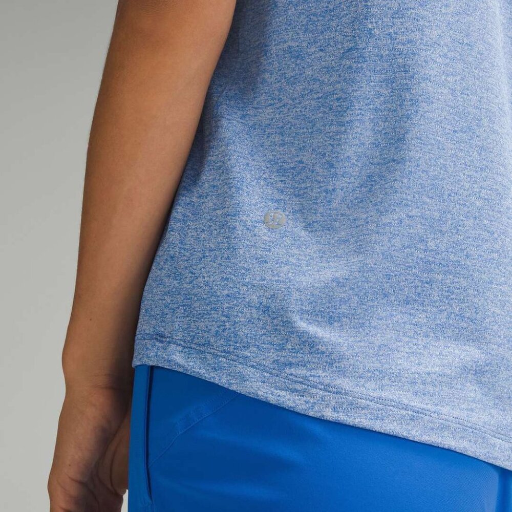 NEW Lululemon License to Train Classic-Fit T-Shirt Heathered Pipe Dream Blue 4 - Picture 4 of 11